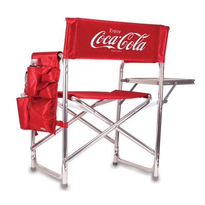Chaise pliante en polyester coca-cola
