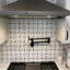 Robinet remplisseur de pot mural, robinet de cuisine commercial pliable avec bras articulés à double articulation, robinet d'évier de cuisine à un trou, 2 poignées et 2 carters d'eau, noir mat