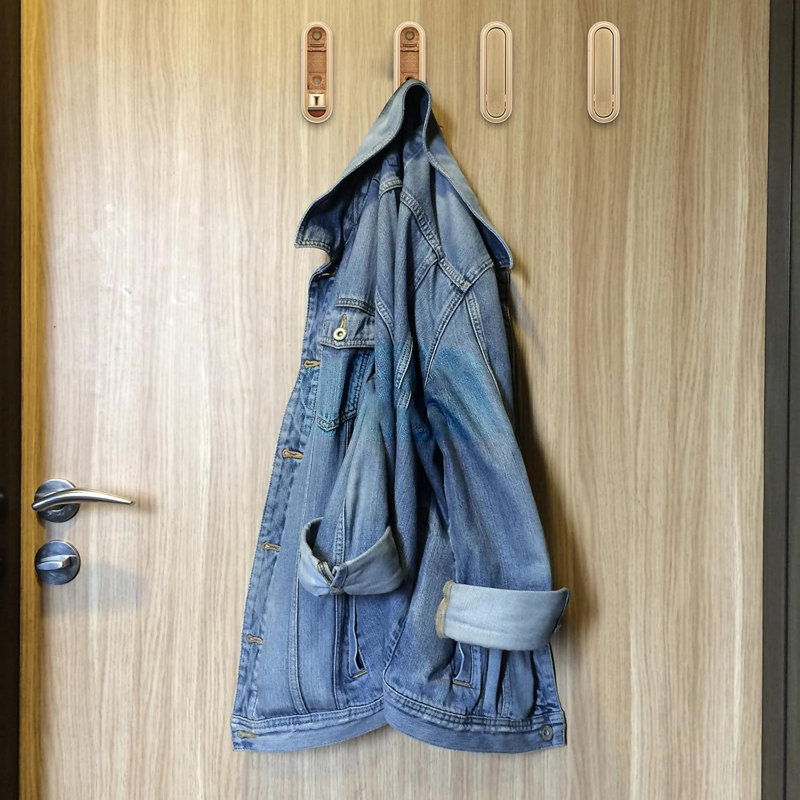 Zinc Wall Mounted Required 4 - Hook Coat Rack
