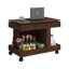 Petite table basse avec roulettes, table d'appoint multifonctionnelle rotative à 360 °, table de bout roulante avec compartiment de rangement, table de chevet mobile pour le salon, la chambre et le mobilier de maison