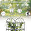 Ensemble de 2 treillis de jardin en métal pour plantes grimpantes, ensemble de 2 panneaux de treillis de style rétro de 87 po de hauteur