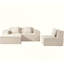 Canapé modulaire convertible avec repose-pieds et coussins, canapé modulaire en forme de L pour le salon-1060662093