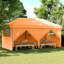 Vidaxl Foldable Tent Pop-Up With 4 Side Walls Outdoor Party Tent Garden Gazebo-125169280-125169283