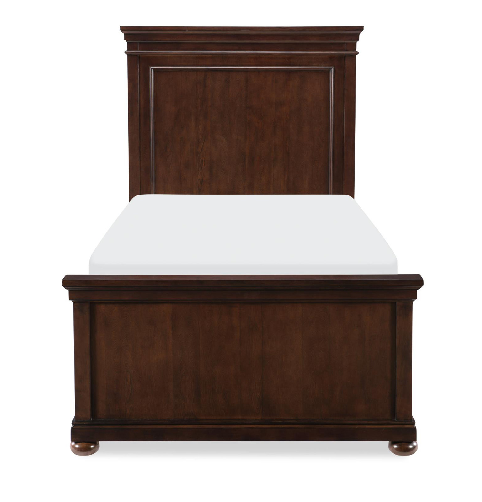 Jayden Complete Panel Bed, Twin, Brown