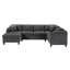 Canapé modulaire moderne en forme de U avec rangement intégré, porte-gobelets, ports USB et coussins confortables pour des espaces de vie relaxants-1214844922