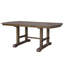 Table de salle à manger extensible 60 "à 78", table de cuisine en bois de ferme avec rallonge amovible, grande table extensible pour 4 à 8 personnes (brun)