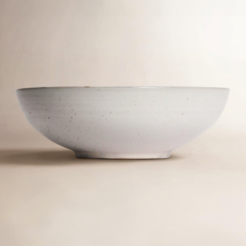 Stoneware Bowl With Debossed Pattern And Reactive Glaze