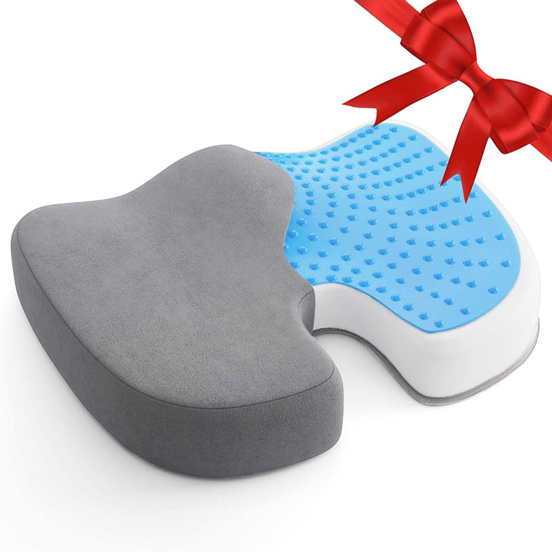 Coussin 100% mousse viscoélastique pour chaises de bureau, sièges d'auto, avions, gradins et fauteuils roulants