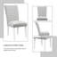 Ensemble de 2 chaises d'appoint en velours très brillantes élisaveta