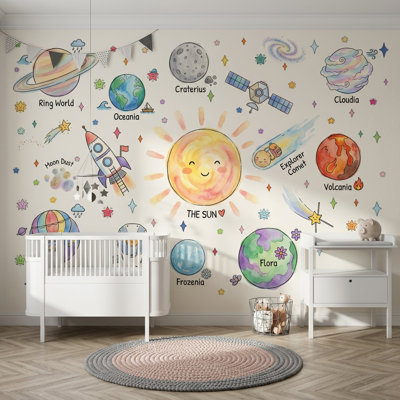 Décoration murale espace soleil