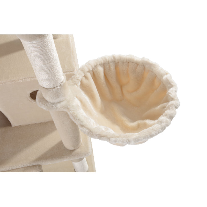 Arbre à chat avec condo H 81,1 po Ifenna , Beige