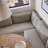 Beige Upholstered Sofa Bench with Storage-112460231