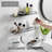 Cirila Bathroom Shelves Wall Mounted Tempered Glass Shelf with Rail Floating Shelves