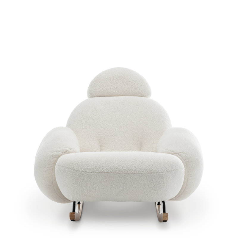 Juliette Deshanay Rocking Chair, White Teddy