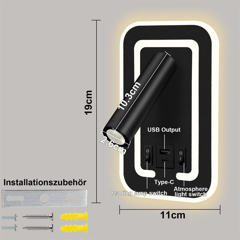 Aluminium LED Spotlight, Black