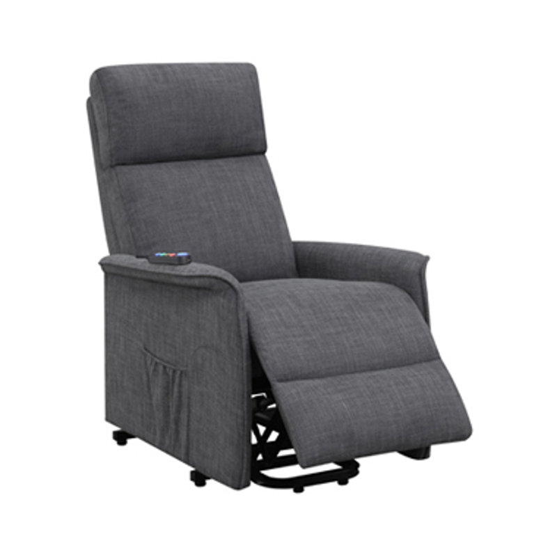 Fauteuil inclinable standard de 27,5 po Bernardsville, Mélange de polyester gris anthracite et gris anth
