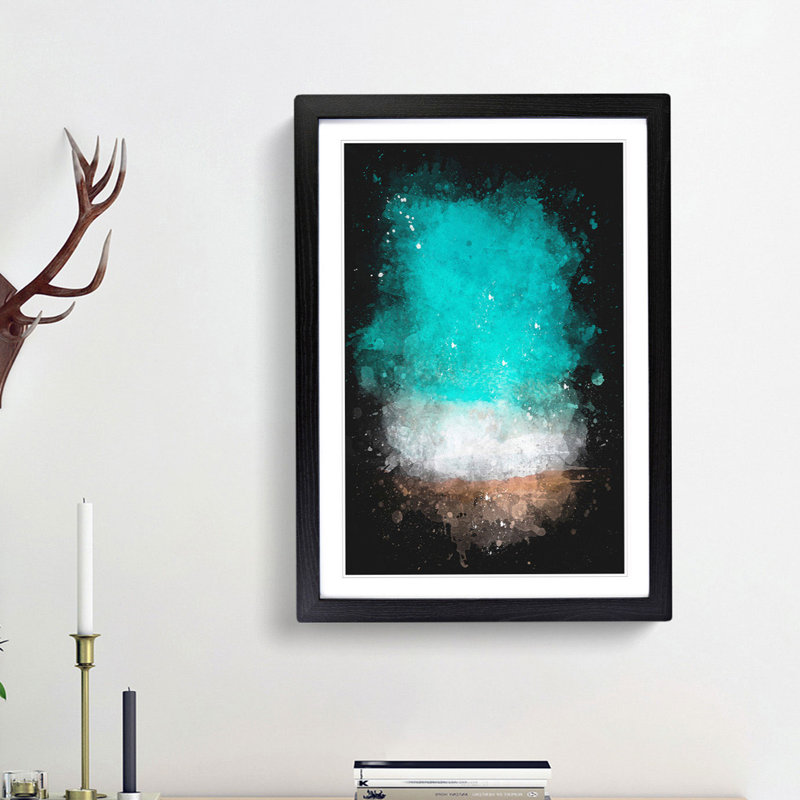 Sydney Australia Beach - Framed Print, 33cm H x 24cm W x 2cm D, Black Framed
