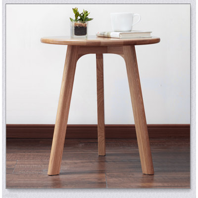 Table de bout ronde - Petite table d'appoint avec rangement, polyvalente pour le salon, le chevet et la table basse