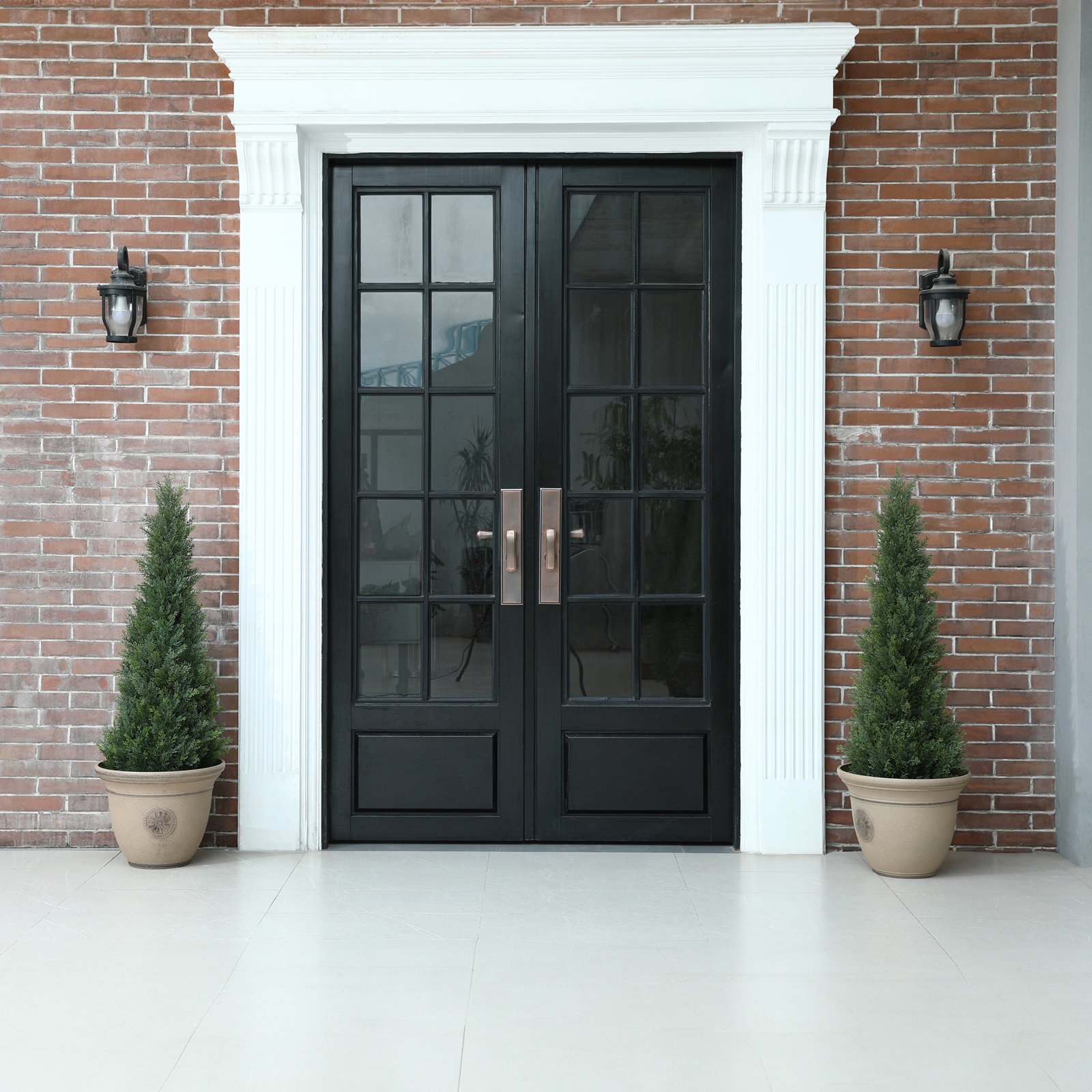 Adcock 60" Cedar Topiary in Pot, 48" H x 46" W x 46" D, 2