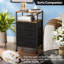 40cm W Metal Bedside Table