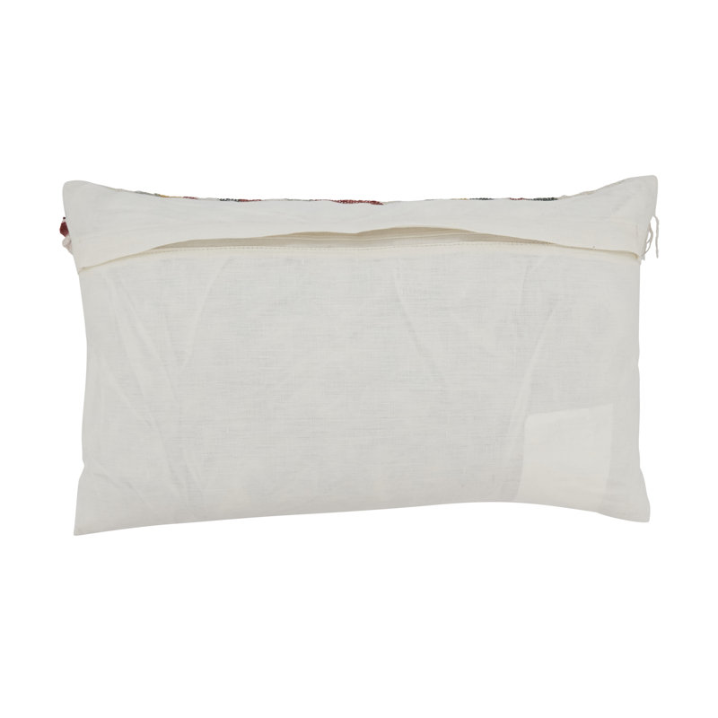 Multicolor Cotton Fringe Fantasy Throw Pillow