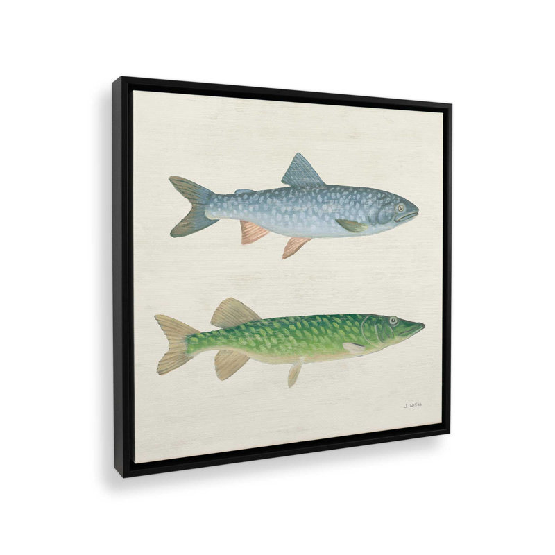 «Waters Edge I» par James Wiens, reproduction d'art sur toile, Cadre flottant, Noir, H 12 po x l 12 po