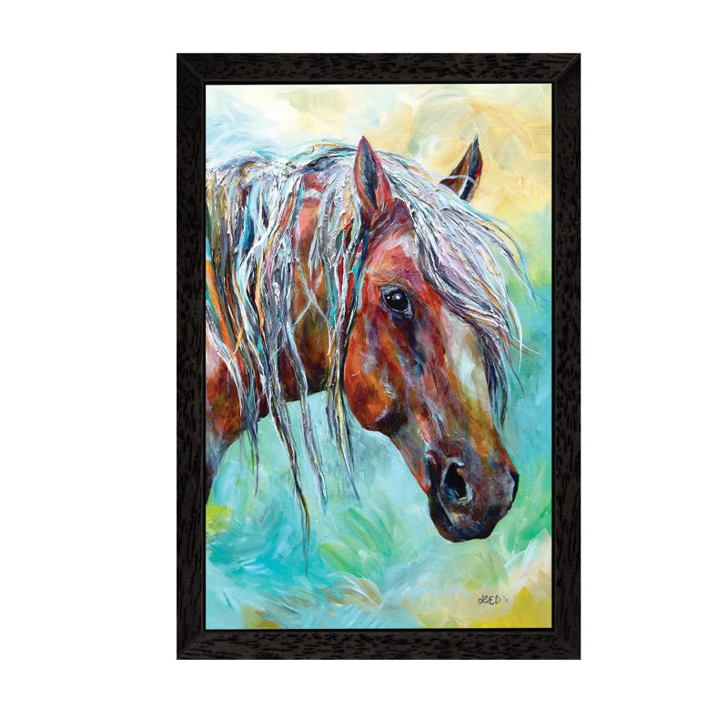 I See You by Lindsey Dahl - Painting on Canvas, Black Floater Frame, 66.04 cm H x 45.72 cm W