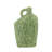 8.5X4X14" Asymmetrical Green Ceramic Vase With Handle And Organic Texture-270593440