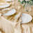 Paquet de 12 nappes en satin champagne 120 pouces - Nappe ronde soyeuse de qualité supérieure