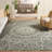 Metro 387 Hand Tufted Wool/Cotton Floral Rug in Green/Ivory-405092959
