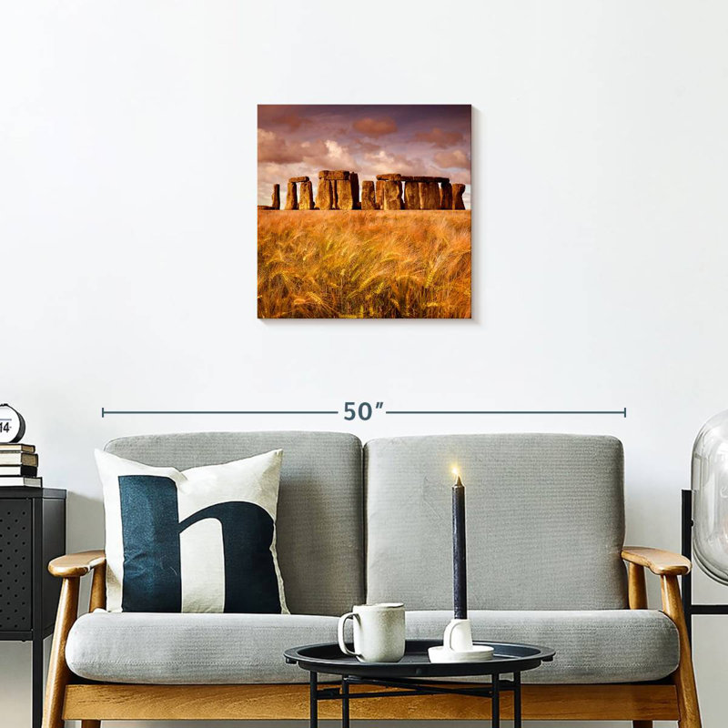 Aaric Wheat Field By The Stonehenge, 20" H x 20" W