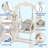 6 in 1 Toddlers Slide and Swing Set, Kids Slides w/Climber, Storage, Basketball Hoop, Ball, Suction Cup Reinforced-99010390