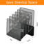 Classeur pour dossiers de bureau avec support vertical à 5 sections pour le rangement de documents