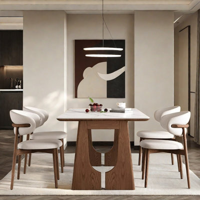 Table et chaise de style ancien moderne et simple