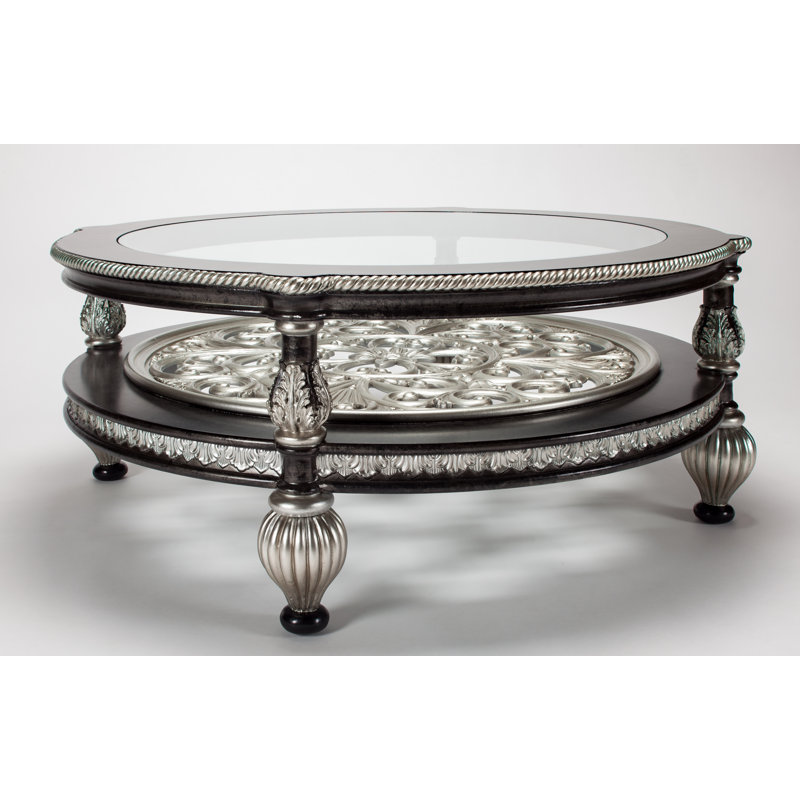 Single Coffee Table, Black/Silver