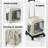 Large Capacity Cat Backpack Carrier, Lightweight Pet Trolley Bag