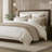 Premium Linen Rayon Bedding Sets, King Size Modern Style For Home