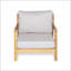 Ensemble de conversation pour patio en bois d'acacia