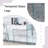 Environmental Protection MDF Minimalist Dresser, Desk, Desktop Computer Desk, With Double Drawer Storage Space, Simple Home=
