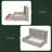 Bed With Side Bookcase, Drawers-978625972-978625930