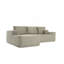 Canapé modulaire 105 po avec méridienne en L 105 po, canapé modulaire moderne avec assise profonde, canapé rembourré pour le salon et la chambre à coucher, aucun assemblage requis