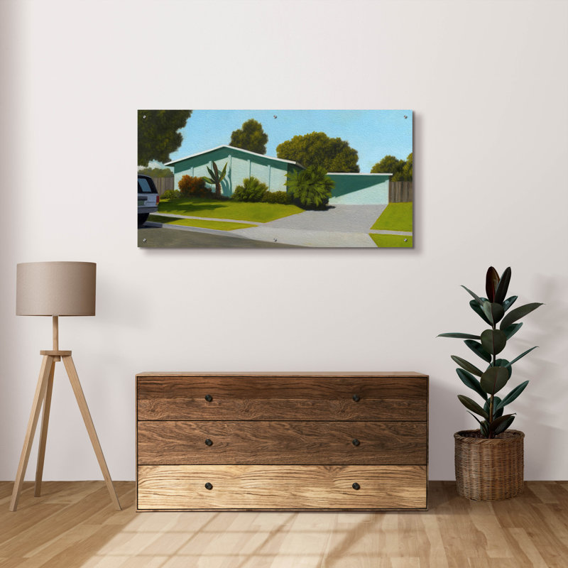 «Ventura» par Rick Monzon, art en verre acrylique, H 24 po x l 48 po