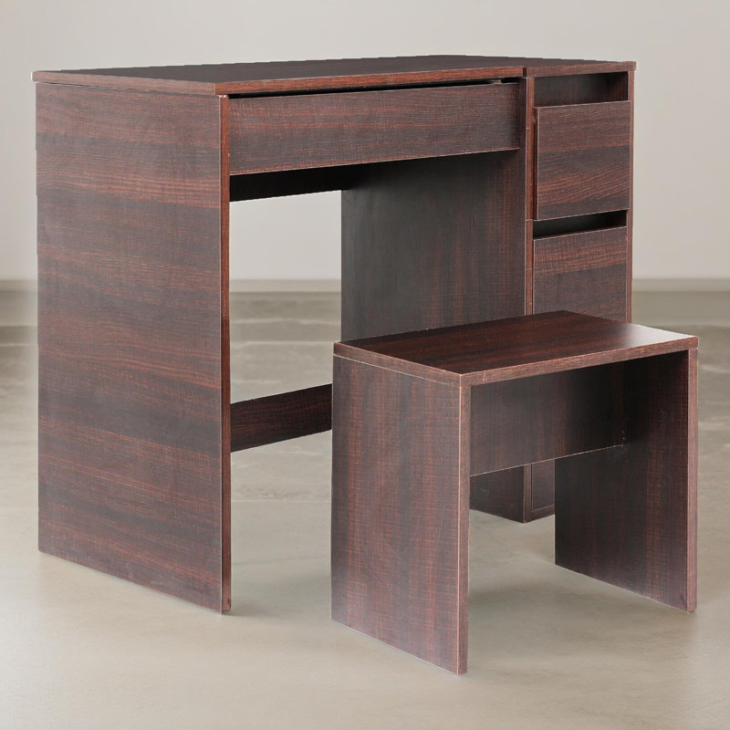 Odoms Dressing Table with Mirror, Walnut