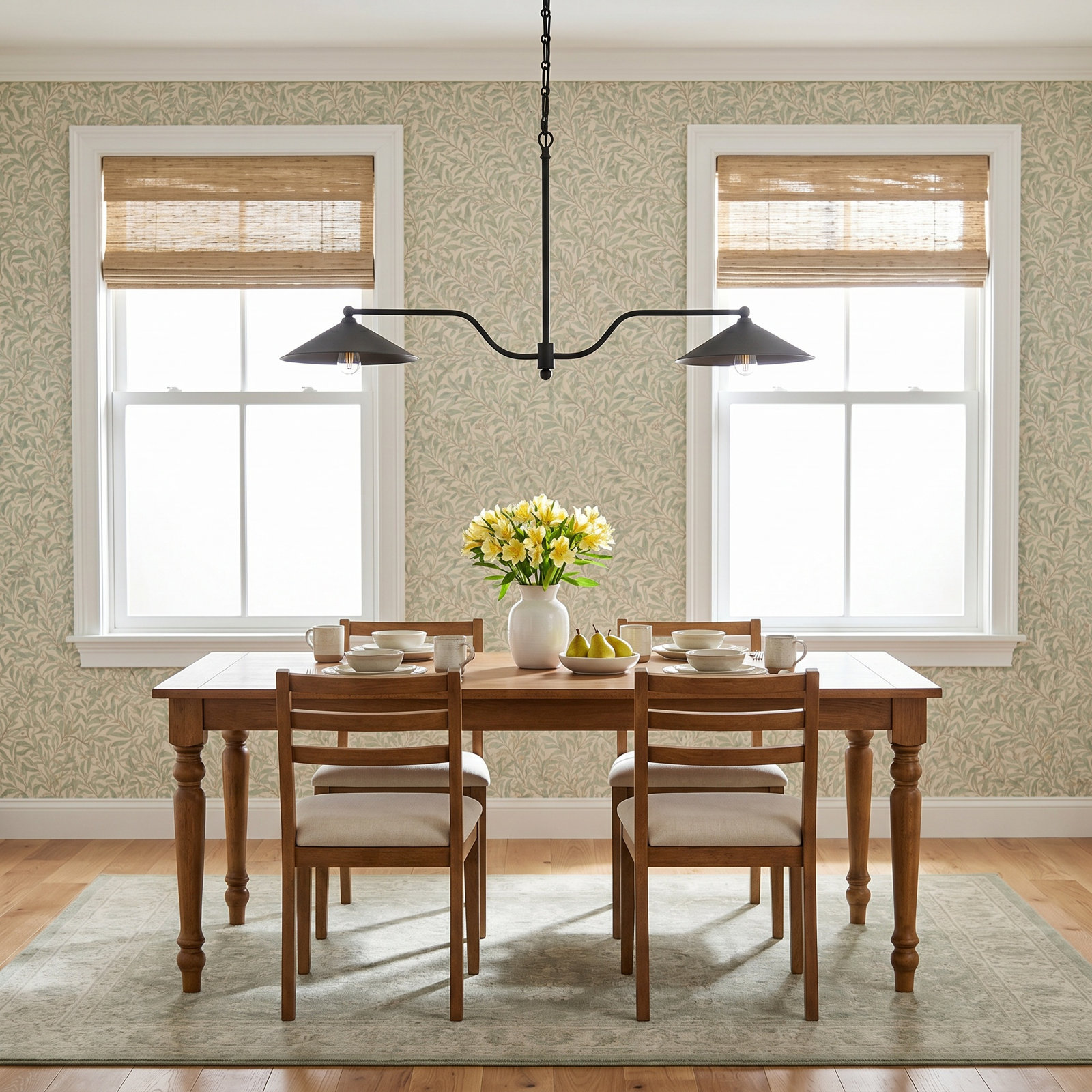 Brecken Iron 2-Light Chandelier, Dark Bronze Iron
