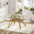 Square Tempered Glass Dining Table for Small Spaces – Sturdy Metal Base, Modern Minimalist Design