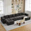 Ensemble de canapé modulaire avec repose-pieds, canapé modulaire sans cadre-748932164-749448674