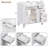 36" Modern Bathroom Vanity, Solid Wood Frame, Soft-Close Doors, Ample Storage With Drawers & Flip-Out Drawer (Sink Not Included)-350247557