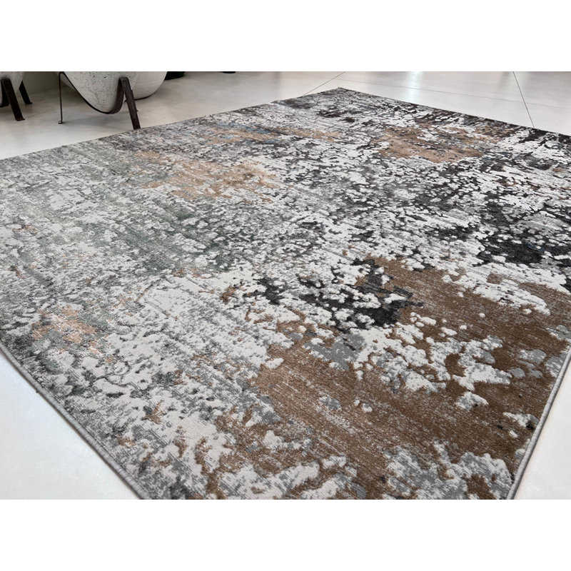 Tapis rectangulaire Donia avec envers antidérapant, Rectangle 5 pi 4 po x 7 pi 8 po