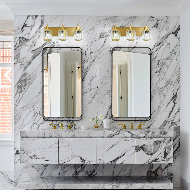 Dimmable Vanity Light, 3 Lights, Gold