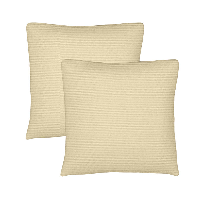 Housse de coussin d'extérieur carrée Sunbrella, H 22 po x l 22 po, Beige